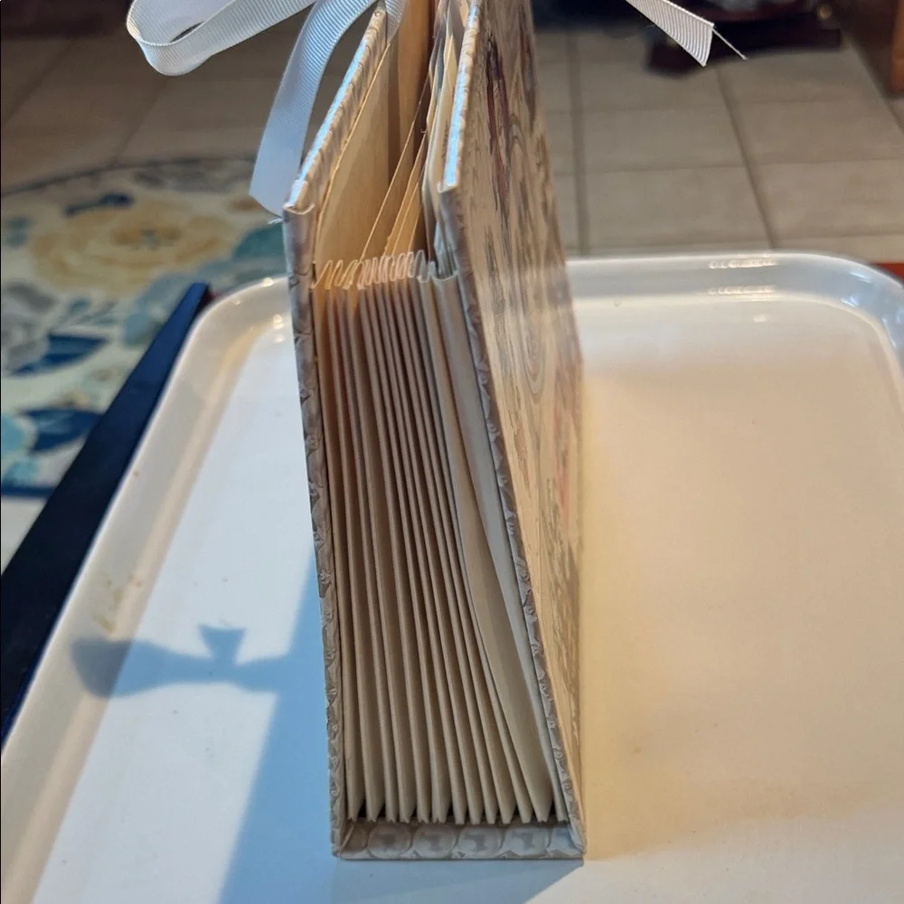 Hallmark Greeting Card Accordion Organizer with Ribbon Closure